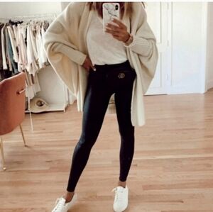 Spanx Faux Leather Leggings M EUC